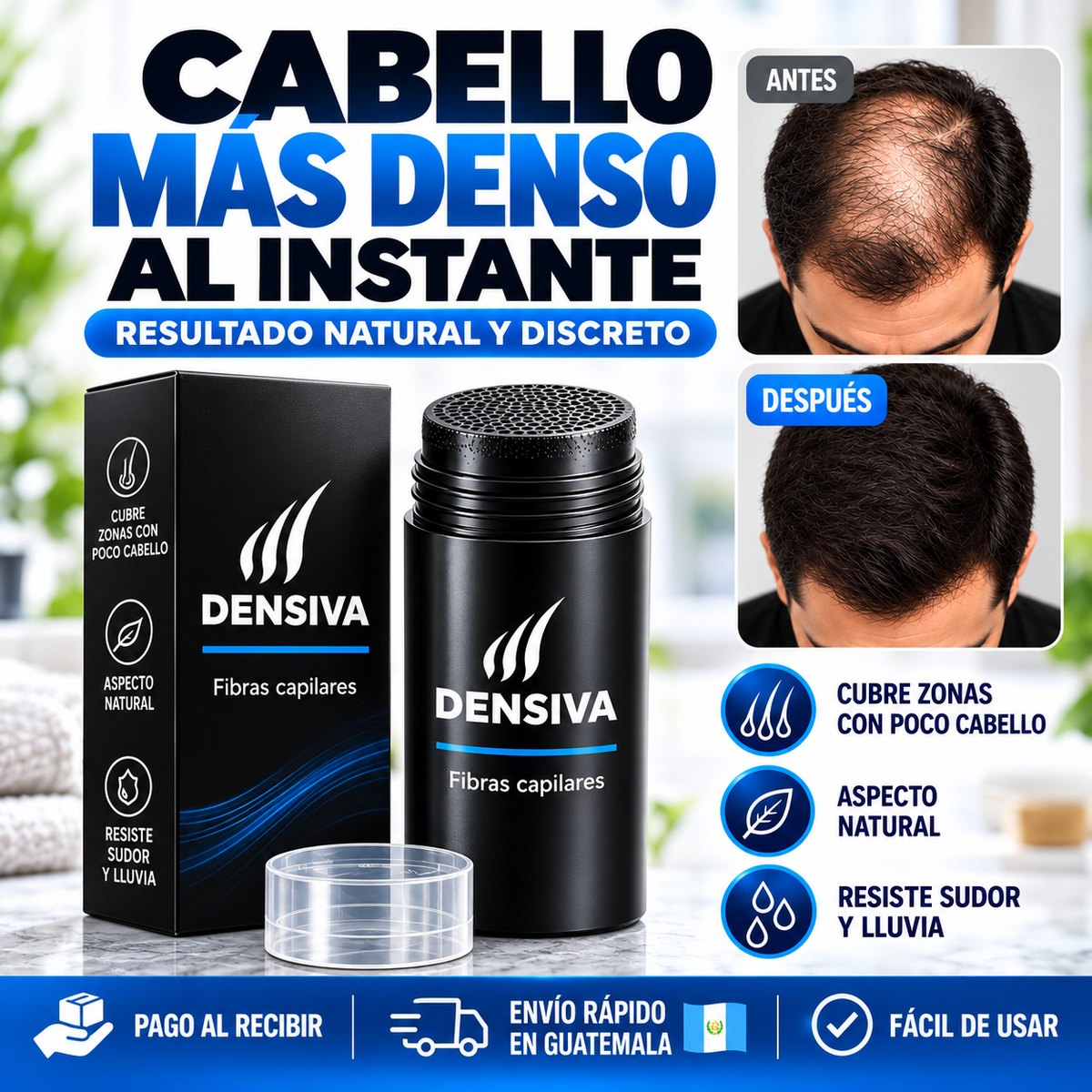 Más pelo al instante, sin que nadie lo note