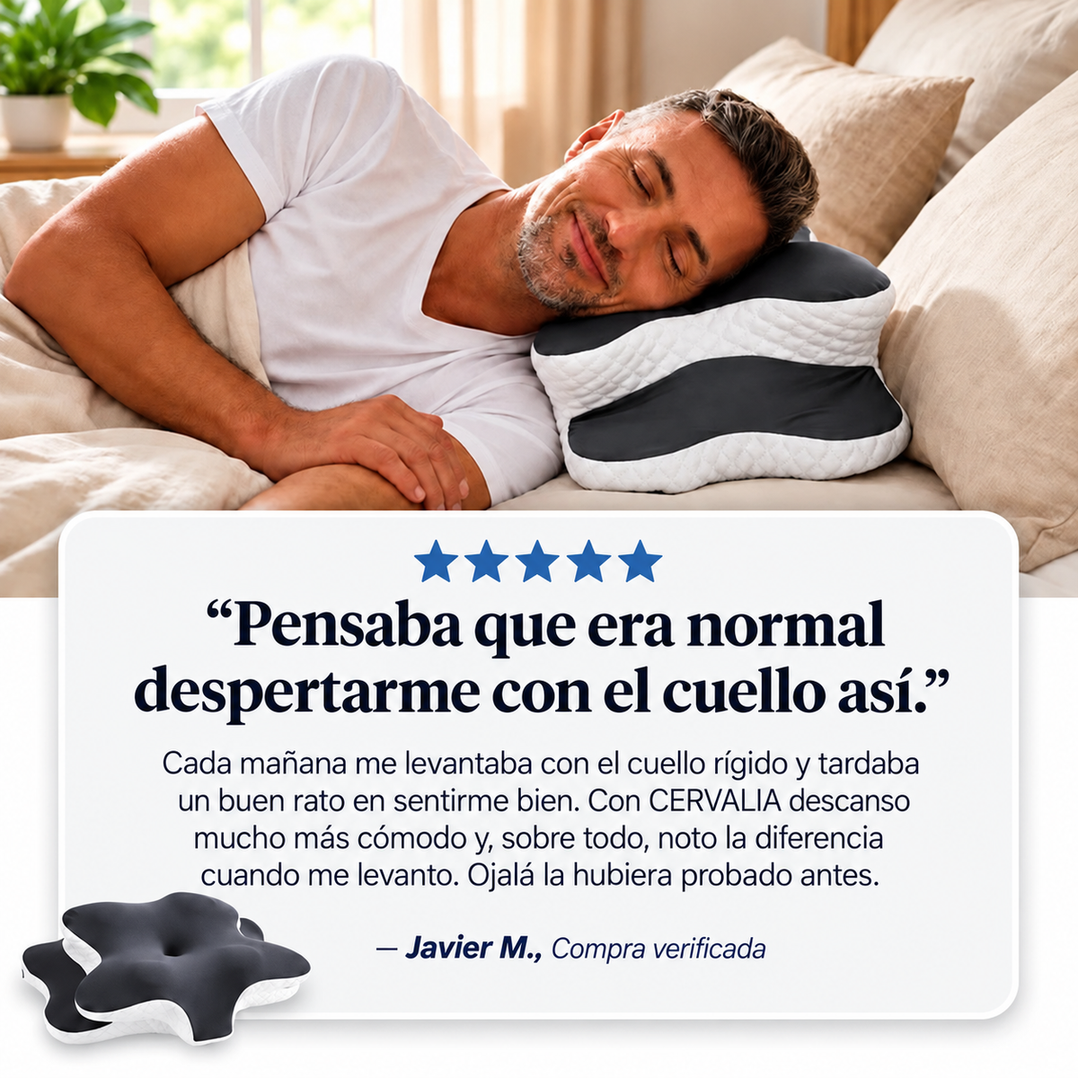 Almohada Ortopédica Cervalia™ | Despierta Sin Dolor de Cuello