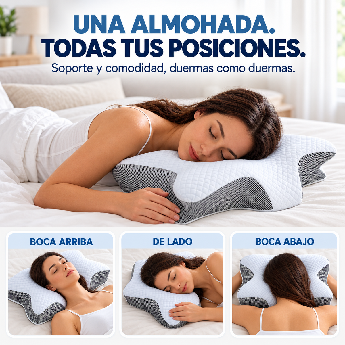 Almohada Ortopédica Cervalia™ | Despierta Sin Dolor de Cuello